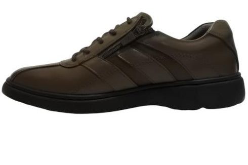 【HONTONIRAKUDA 330 ダークグレー】ファスナー付きカジュアルウォーキングシューズ